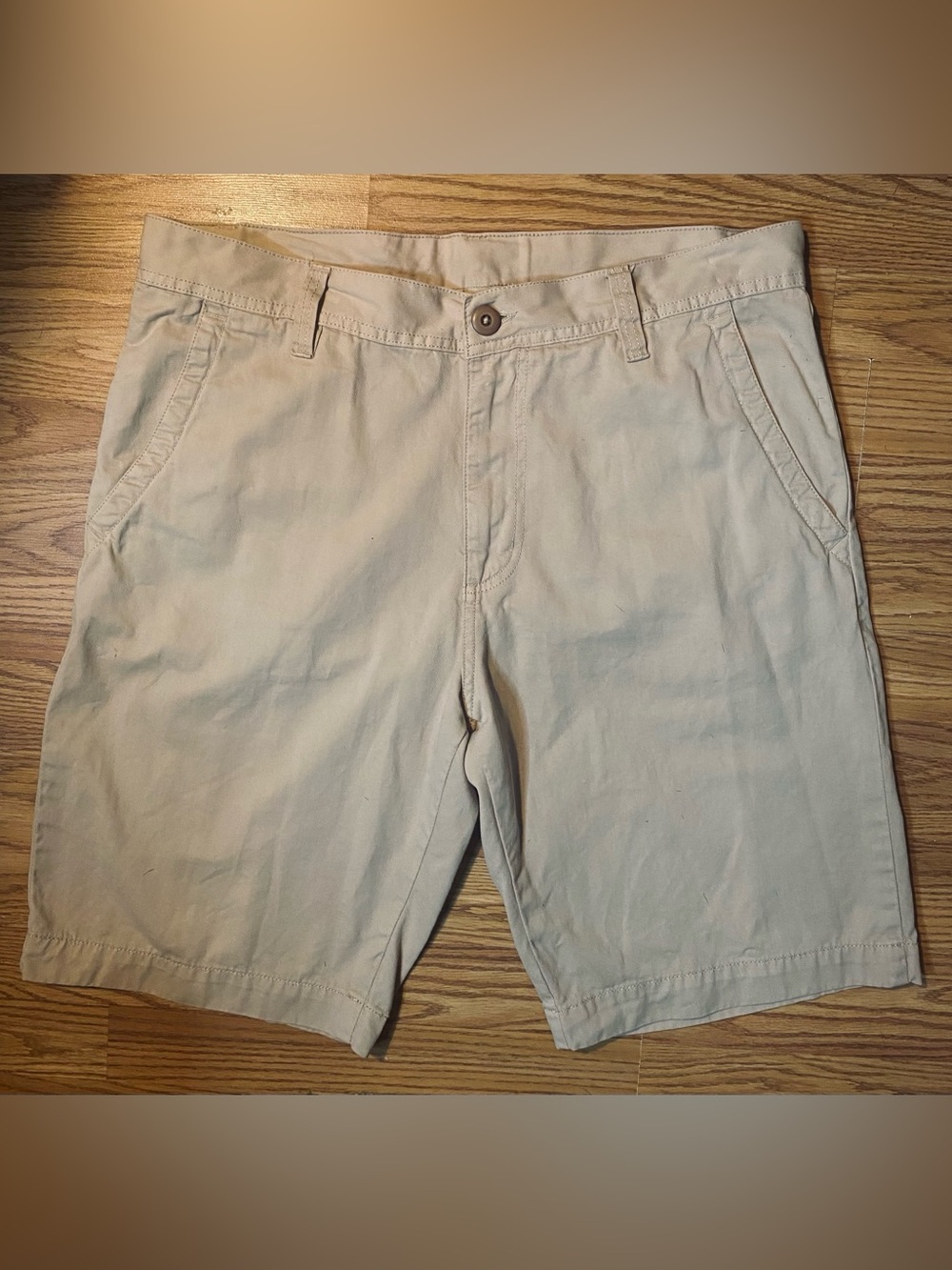 Foot Locker Retro Y2K Heavy Cotton Khaki Chino Shorts Mens size 36